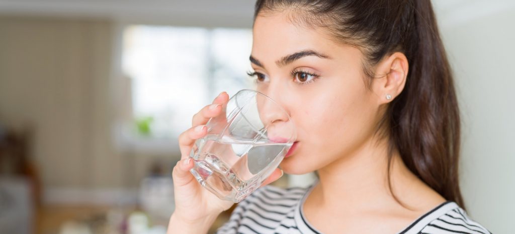 skin hydration - drink plenty of water