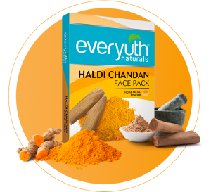 everyuth haldi chandan face pack for dull skin