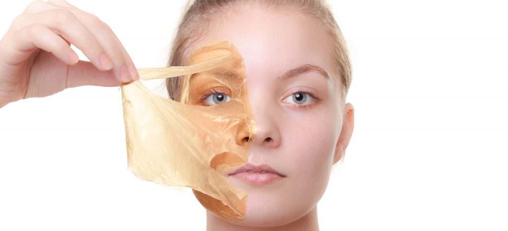 Golden glow peel off mask