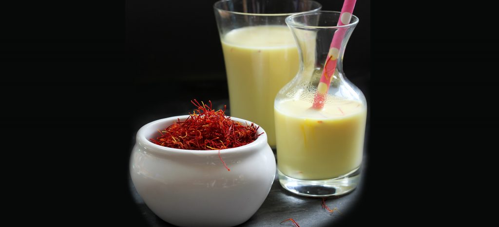 Saffron and milk - natural tan removal