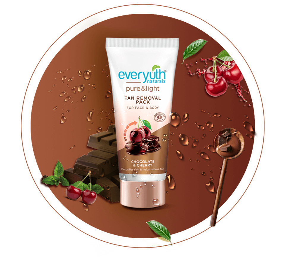 Everyuth Chocolate and Cherry tan removal pack