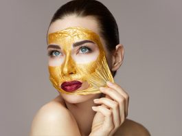 Golden glow peel of mask