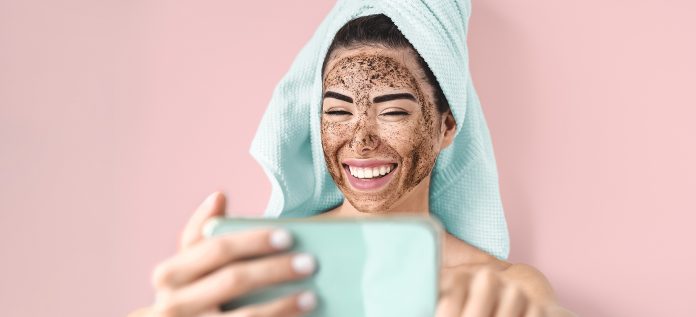 Women Using Scrub for Exfoliating Skin