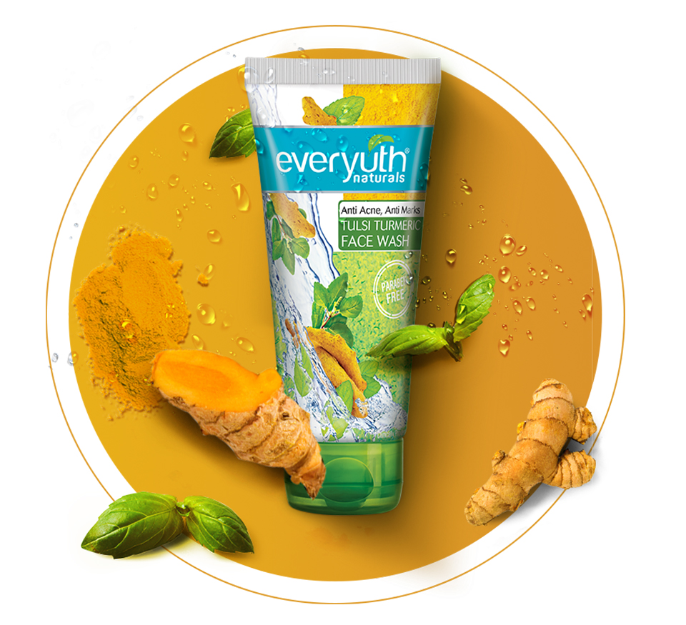 Everyuth Naturals Tulsi Turmeric Face Wash